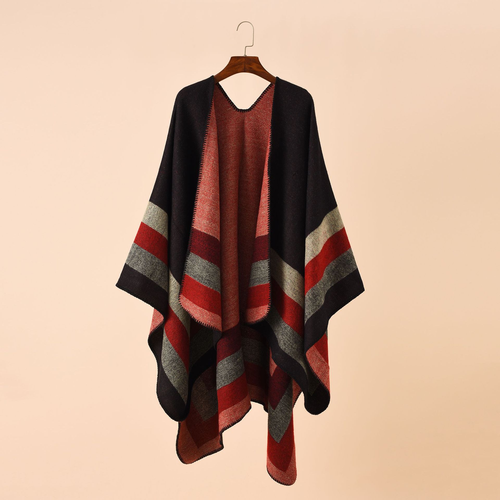 Cashmere Scarf - 2024เสื้อปอนโชกันหนาวลายสก๊อตและเสื้อคลุมสำหรับผู้หญิงผ้าคลุมไหล่ขนาดใหญ่ผ้าแคชเมียร์ผ้าแคชเมียร์ผ้าพันสำหรับผู้หญิง