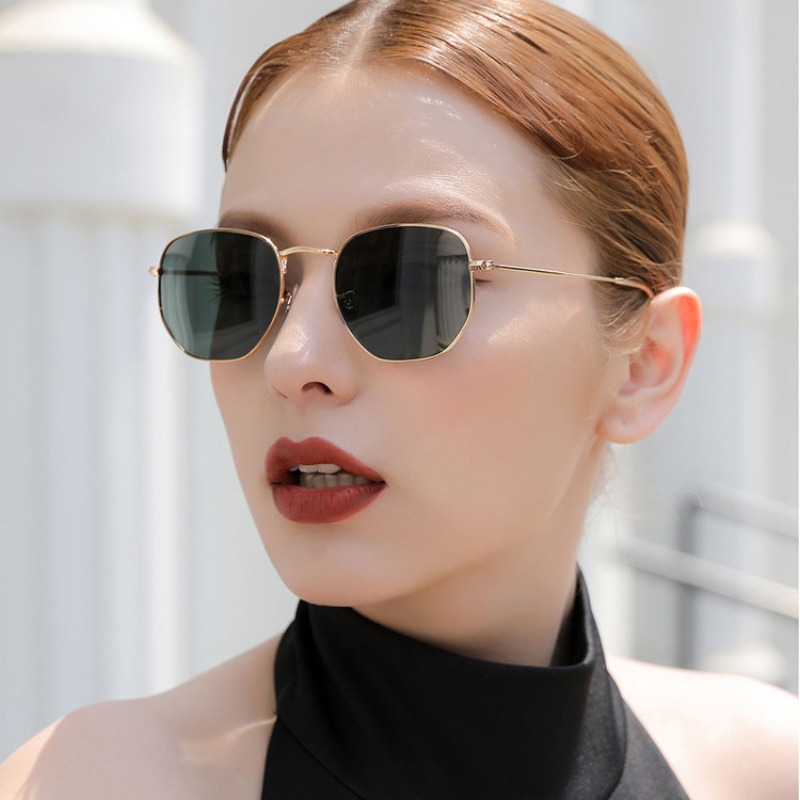 Designer Sunglasses - แว่นกันแดดทรงกลมสไตล์พังก์สำหรับผู้ชาย แบรนด์หรู ดีไซเนอร์ แว่นกันแดดสไตล์เรโทรสำหรับผู้หญิง แว่นตาวินเทจ ป้องกันรังสียูวี