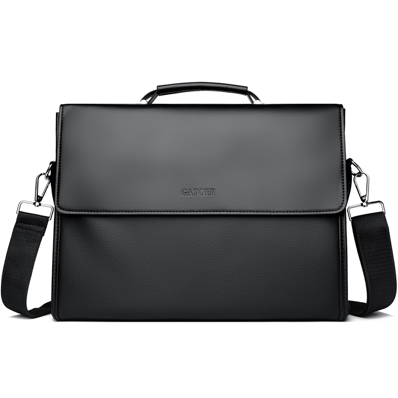 Leather Briefcase - กระเป๋าถือผู้ชายสไตล์ลำลอง กระเป๋าสะพายข้าง กระเป๋าหนัง กระเป๋าเอกสาร กระเป๋าถือแบบมีหูหิ้ว อุปกรณ์เสริมที่มีสไตล์สำหรับผู้ชาย