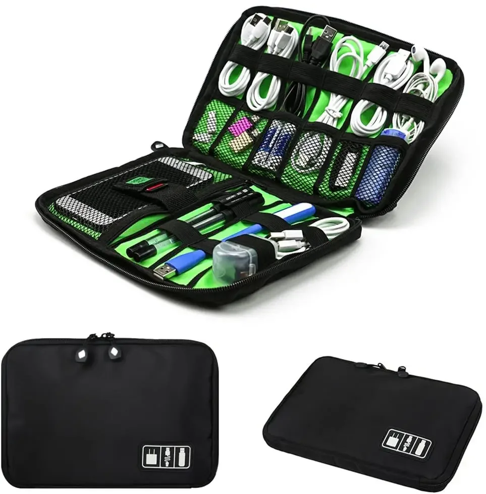 Travel Luggage Set - ชุดอุปกรณ์จัดเก็บสายเคเบิล กระเป๋าเก็บสาย USB สายหูฟัง ปากกา พาวเวอร์แบงค์