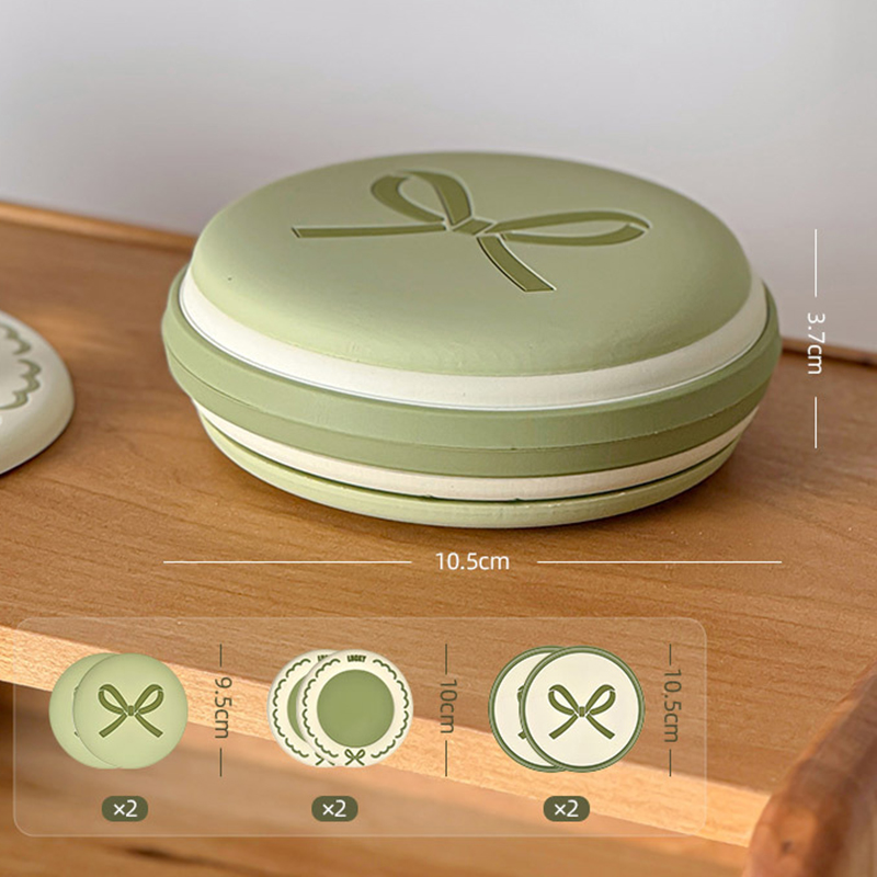 Marble Coaster Set - ชุดแผ่นรองจานกันลื่นลายการ์ตูนน่ารัก 6 ชิ้น ทนต่อคราบสกปรก พกพาสะดวก แผ่นรองแก้วเครื่องดื่มร้อน