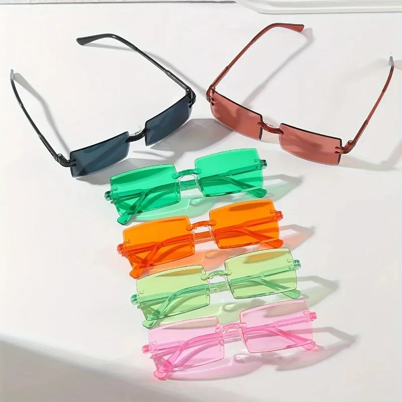 แว่นกันแดดแฟชั่นทรงสี่เหลี่ยม  - Sunglasses Uv400 บทวิจารณ์และราคา