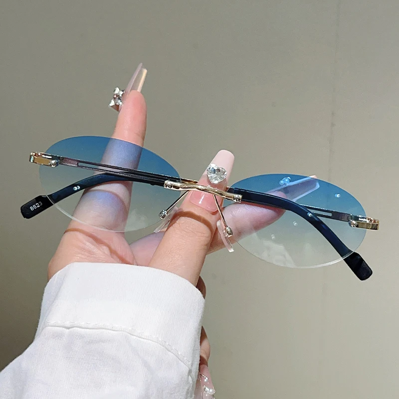 แว่นกันแดดทรงรีไร้ขอบสำหรับผู้ - Designer Sunglasses บทวิจารณ์และราคา