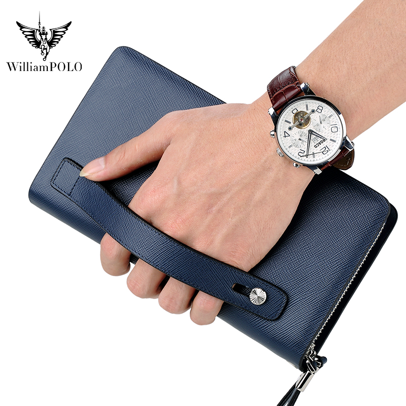 กระเป๋าคลัทช์หนังแท้ WILLIAMPO - Leather Wallet Men บทวิจารณ์และราคา