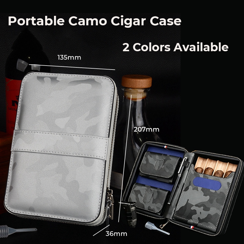กล่องใส่ซิการ์หนังสำหรับเดินทา - Premium Cigar Case บทวิจารณ์และราคา