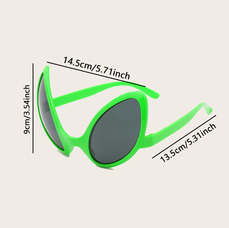 สีเขียว Alien Martian Quirky แ - Sunglasses Uv400 บทวิจารณ์และราคา
