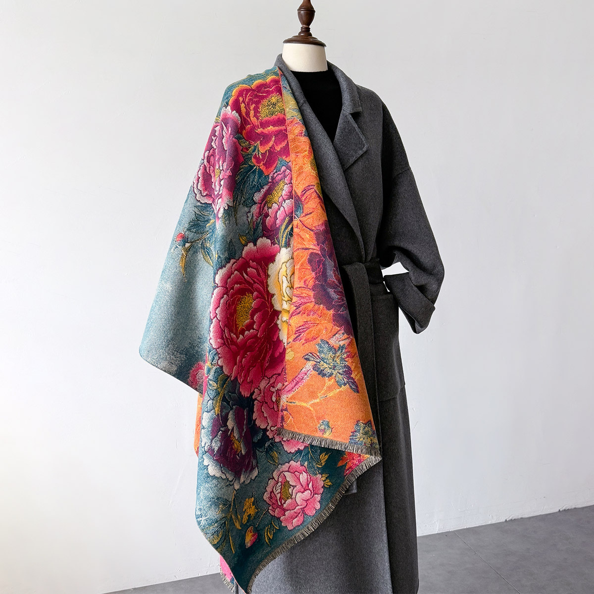 ผ้าพันคอผ้าพันคอผ้าพันคอผู้หญิ - Cashmere Scarf บทวิจารณ์และราคา