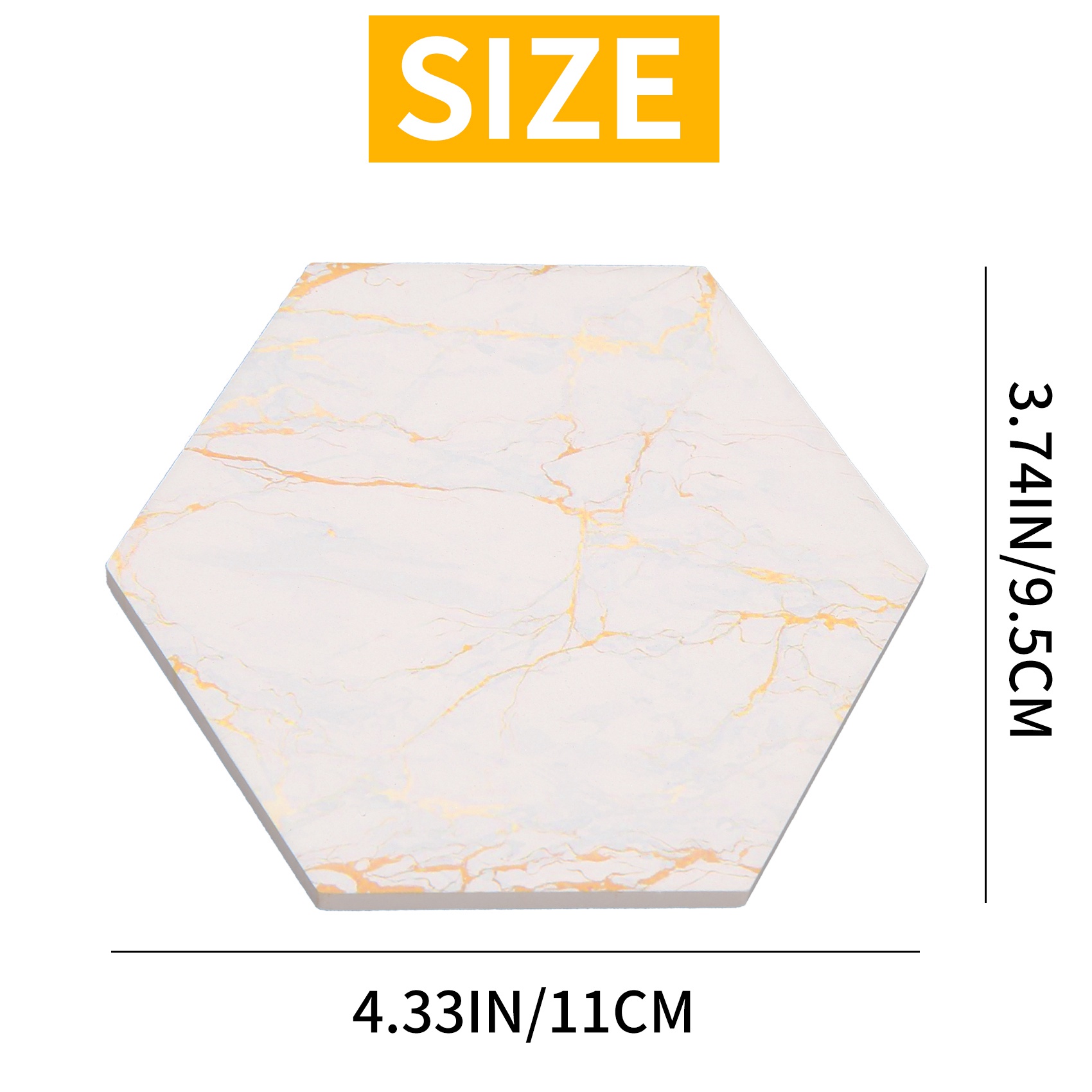 ที่รองแก้ว 8 ชิ้นสำหรับเครื่อง - Marble Coaster Set บทวิจารณ์และราคา