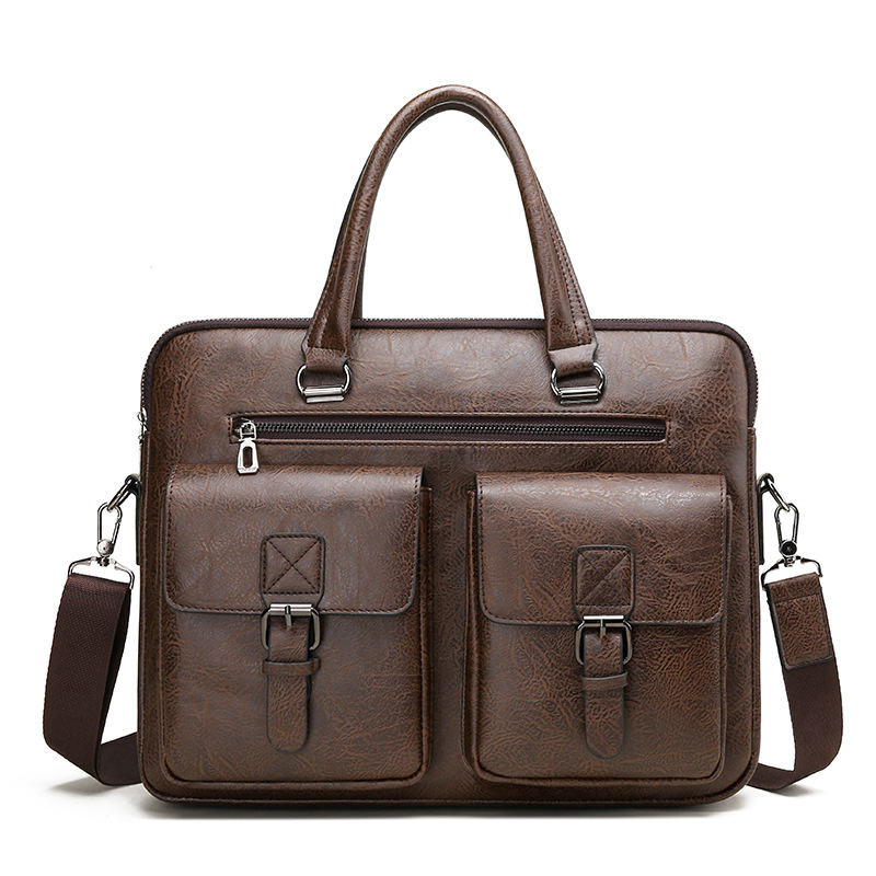 กระเป๋าใส่เอกสารทางธุรกิจของผู - Leather Briefcase บทวิจารณ์และราคา