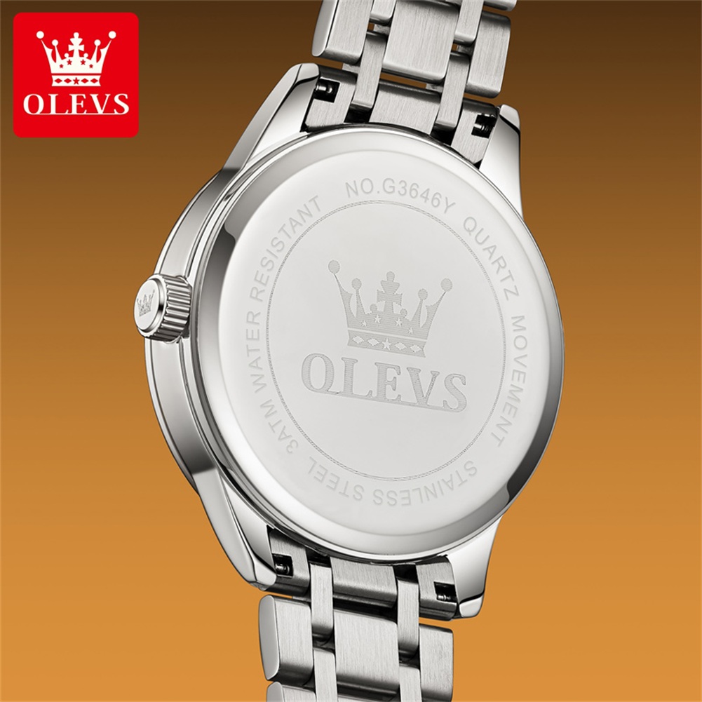 OLEVS มูนเฟสนาฬิกาผู้ชายปฏิทิน - Luxury Watch Men บทวิจารณ์และราคา