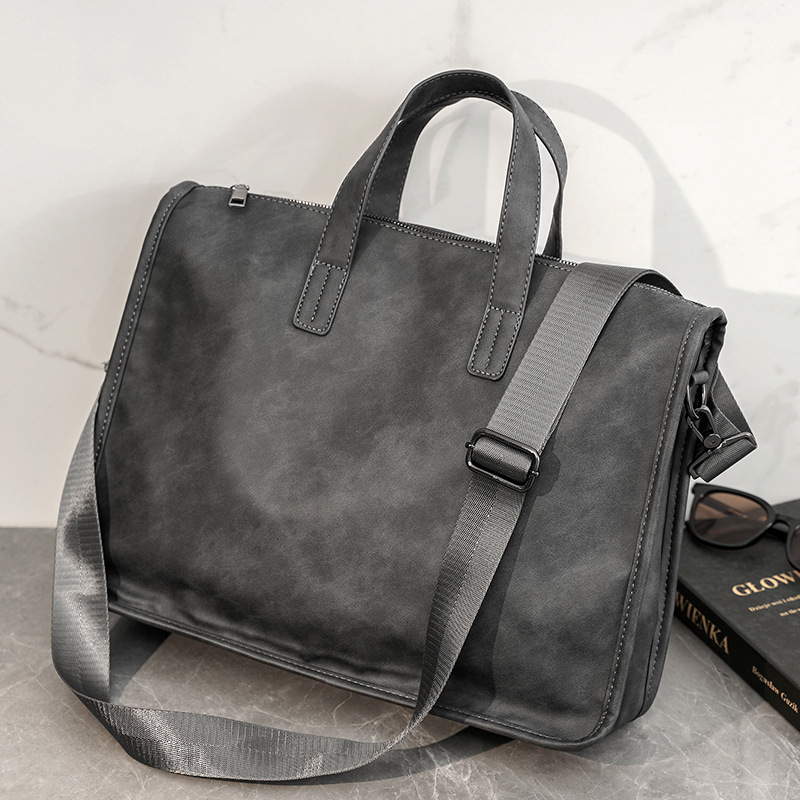 กระเป๋าถือผู้ชายแบบลำลองแฟชั่น - Leather Briefcase บทวิจารณ์และราคา