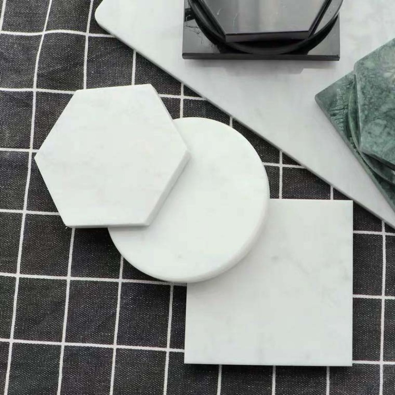 ที่รองแก้วหินอ่อน1ชิ้นแผ่นรองแ - Marble Coaster Set บทวิจารณ์และราคา