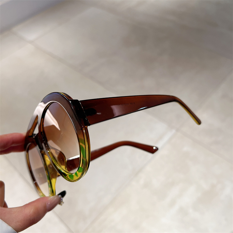 แว่นกันแดดทรงกลมขนาดใหญ่สำหรับ - Sunglasses Uv400 บทวิจารณ์และราคา