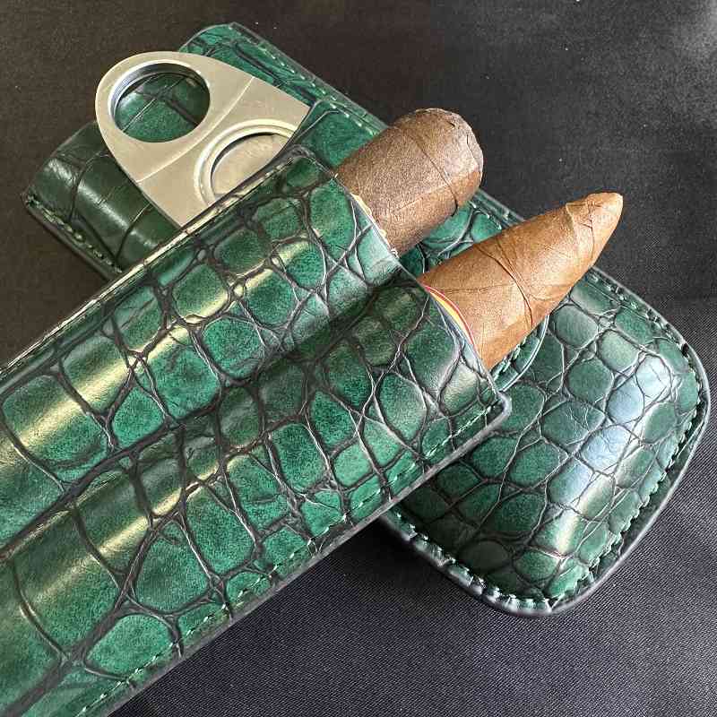 หลอดซิการ์ 2 ช่องพร้อมเครื่องต - Premium Cigar Case บทวิจารณ์และราคา