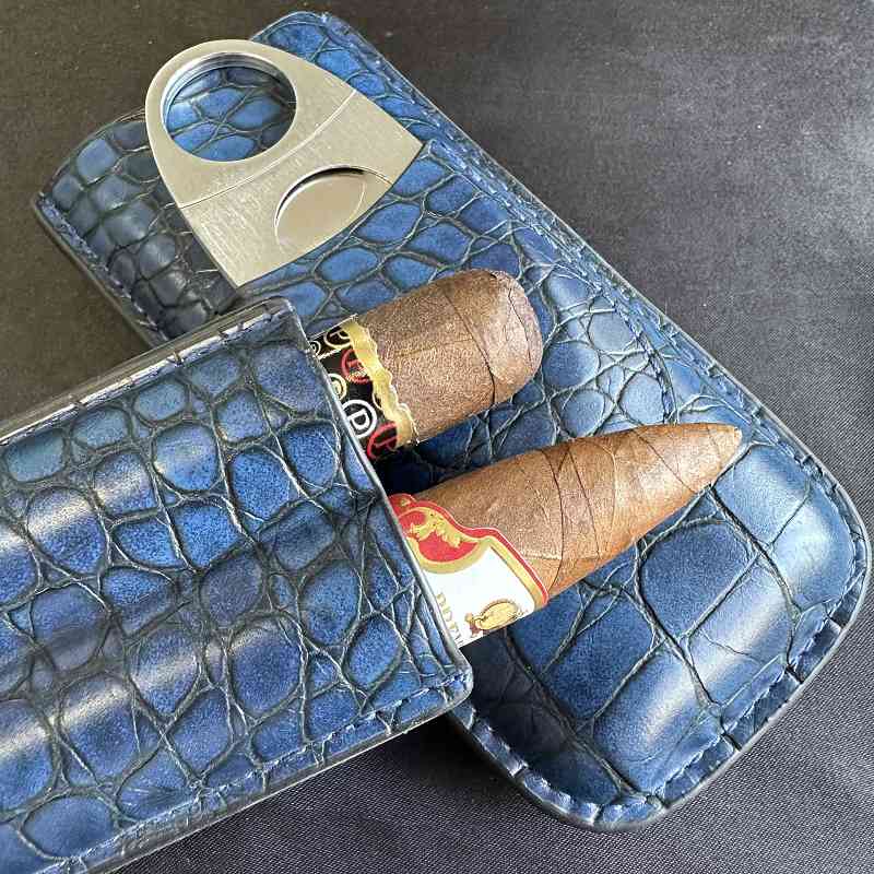 หลอดซิการ์ 2 ช่องพร้อมเครื่องต - Premium Cigar Case บทวิจารณ์และราคา