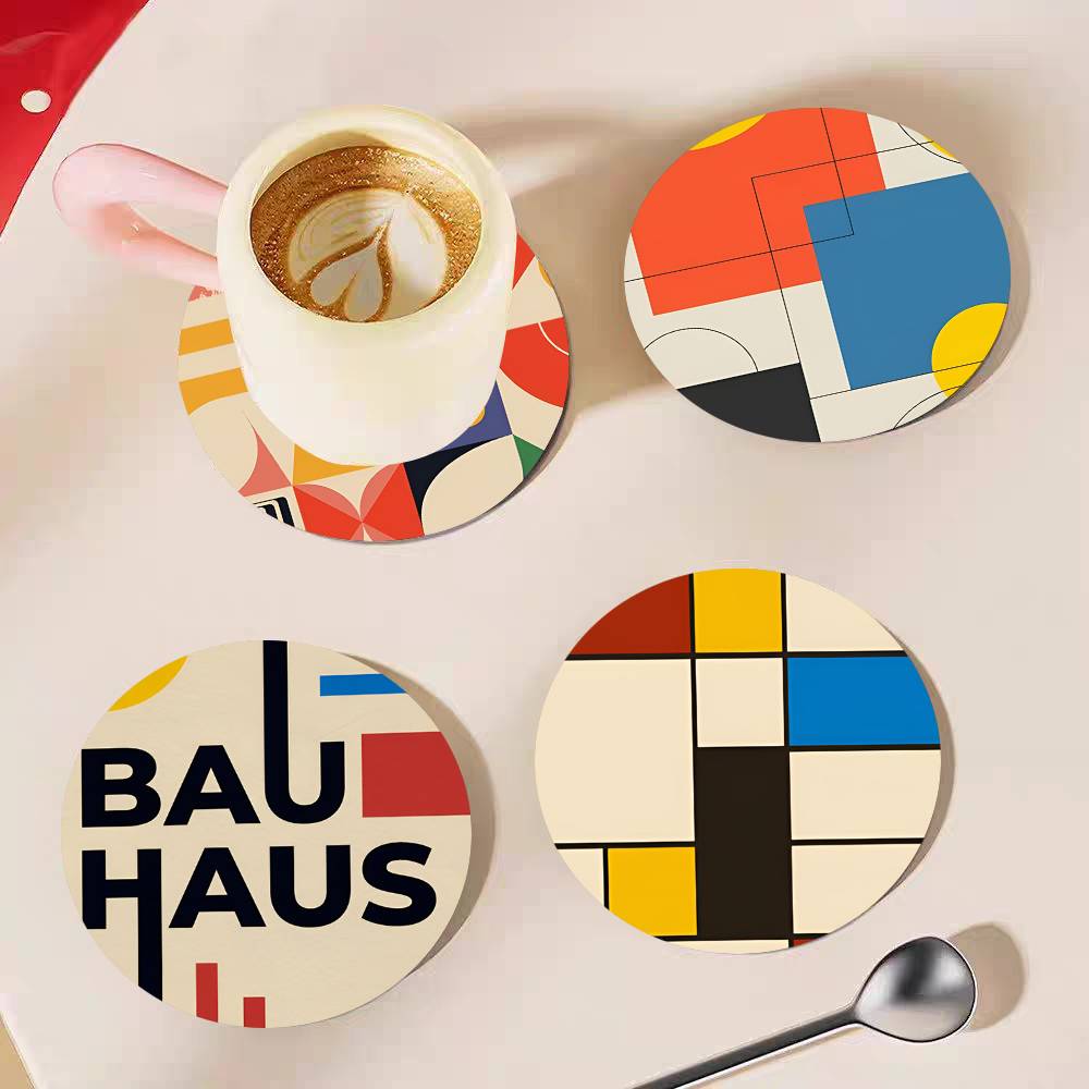 แผ่นรองแก้วไม้ทรงกลมสไตล์บาวเฮ - Marble Coaster Set บทวิจารณ์และราคา