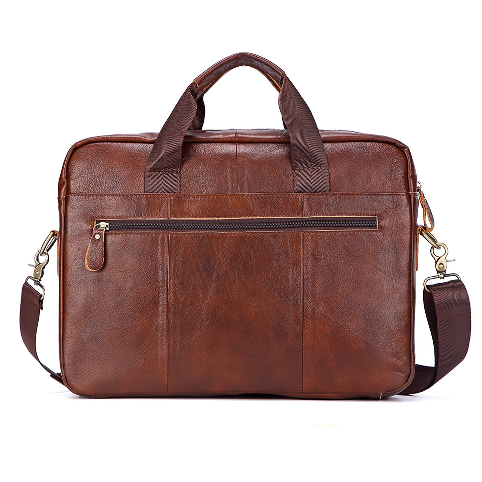 ผู้ชายหนังแท้กระเป๋าถือหนังแล็ - Leather Briefcase บทวิจารณ์และราคา