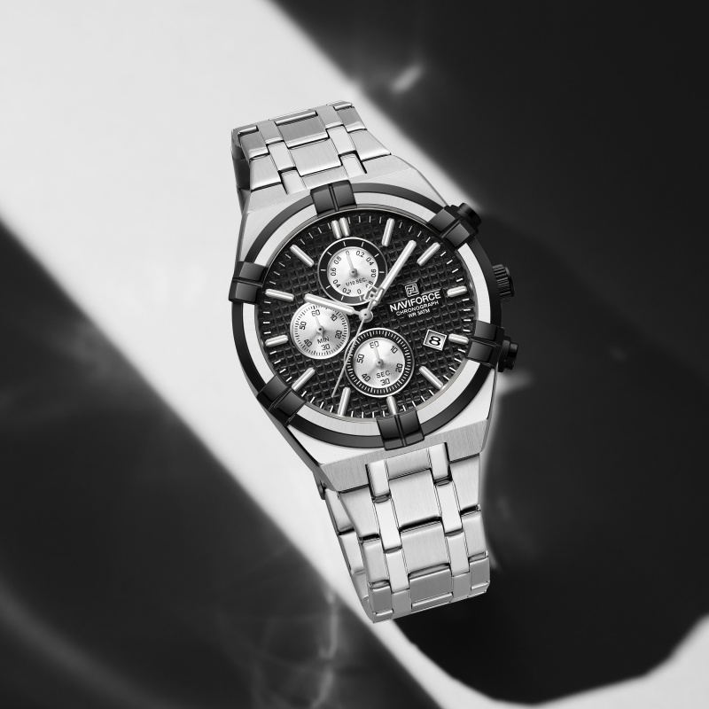 นาวิฟอร์ซ นาฬิกาควอตซ์โครโนกรา - Luxury Watch Men บทวิจารณ์และราคา