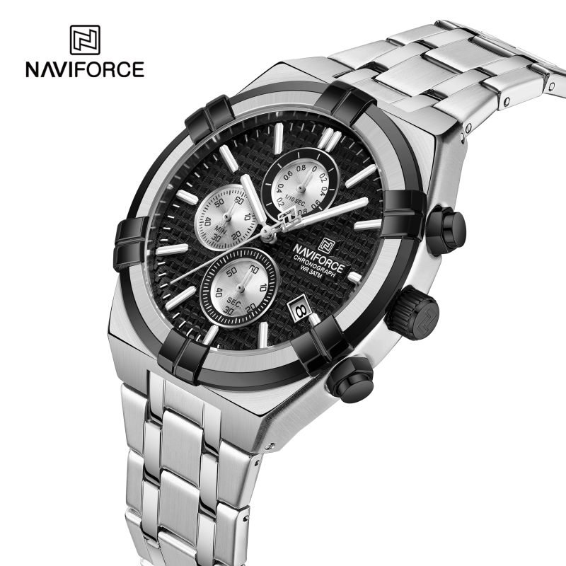 นาวิฟอร์ซ นาฬิกาควอตซ์โครโนกรา - Luxury Watch Men บทวิจารณ์และราคา