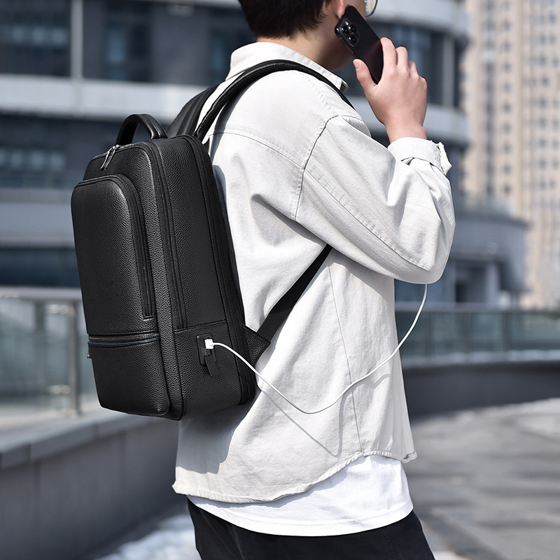 กระเป๋าเป้สะพายหลังผู้ชายหนัง  - Leather Briefcase บทวิจารณ์และราคา