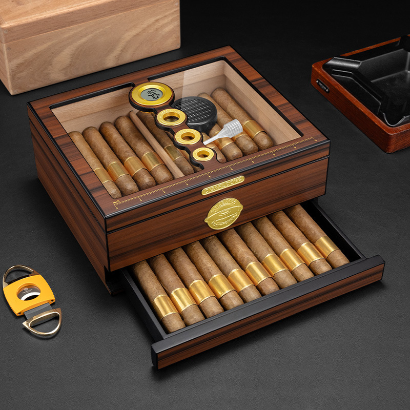 กล่องเก็บซิการ์ไม้หรูหรา ทำมือ - Luxury Gift Set บทวิจารณ์และราคา