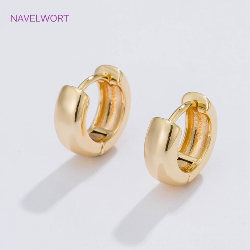 6 ขนาดต่างหูห่วงวงกลมชุบทองของ - Gold Plated Jewelry บทวิจารณ์และราคา