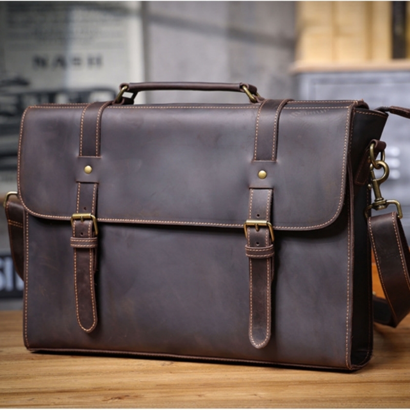 ดั้งเดิมสุดหรูกระเป๋าเอกสารธุร - Leather Briefcase บทวิจารณ์และราคา