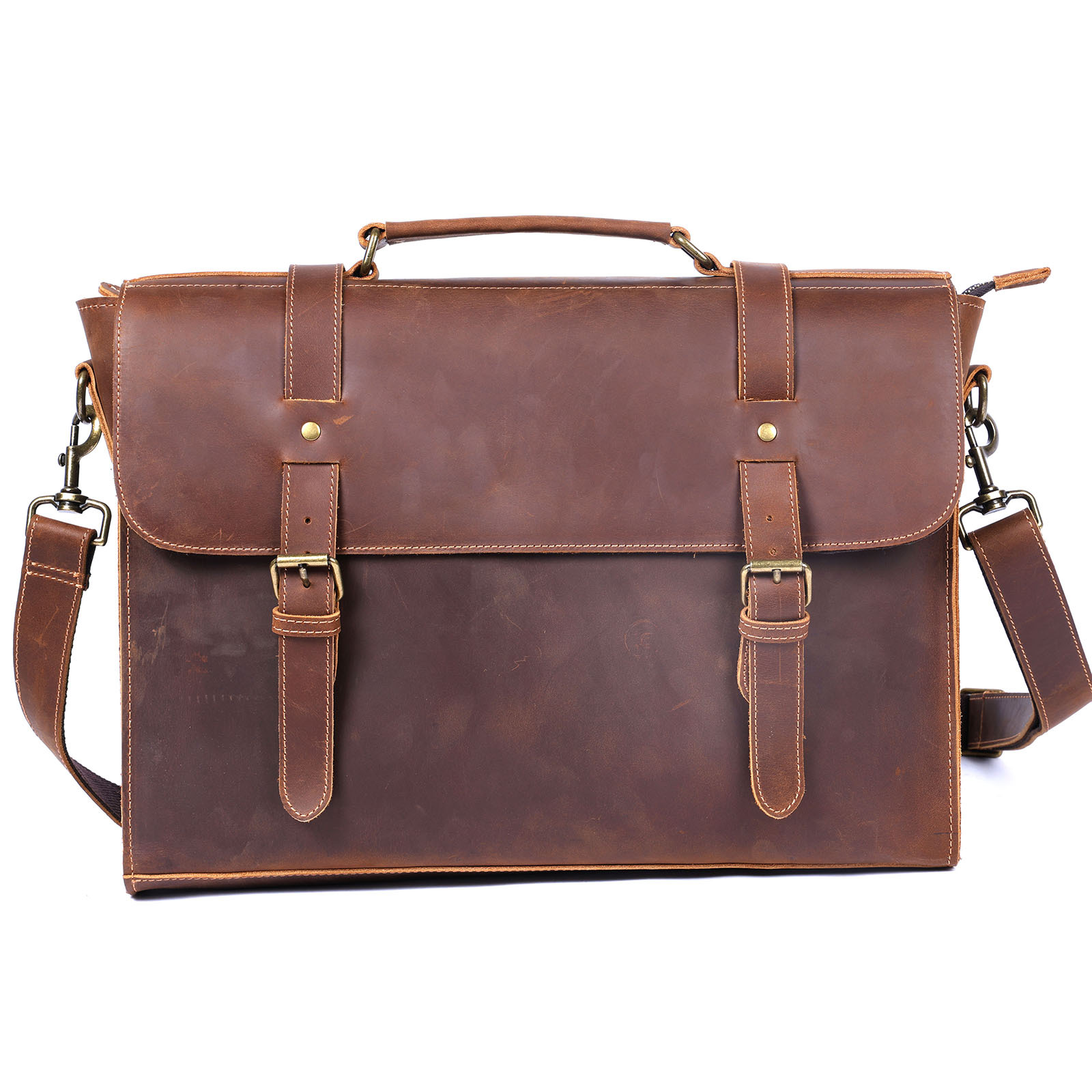 ดั้งเดิมสุดหรูกระเป๋าเอกสารธุร - Leather Briefcase บทวิจารณ์และราคา