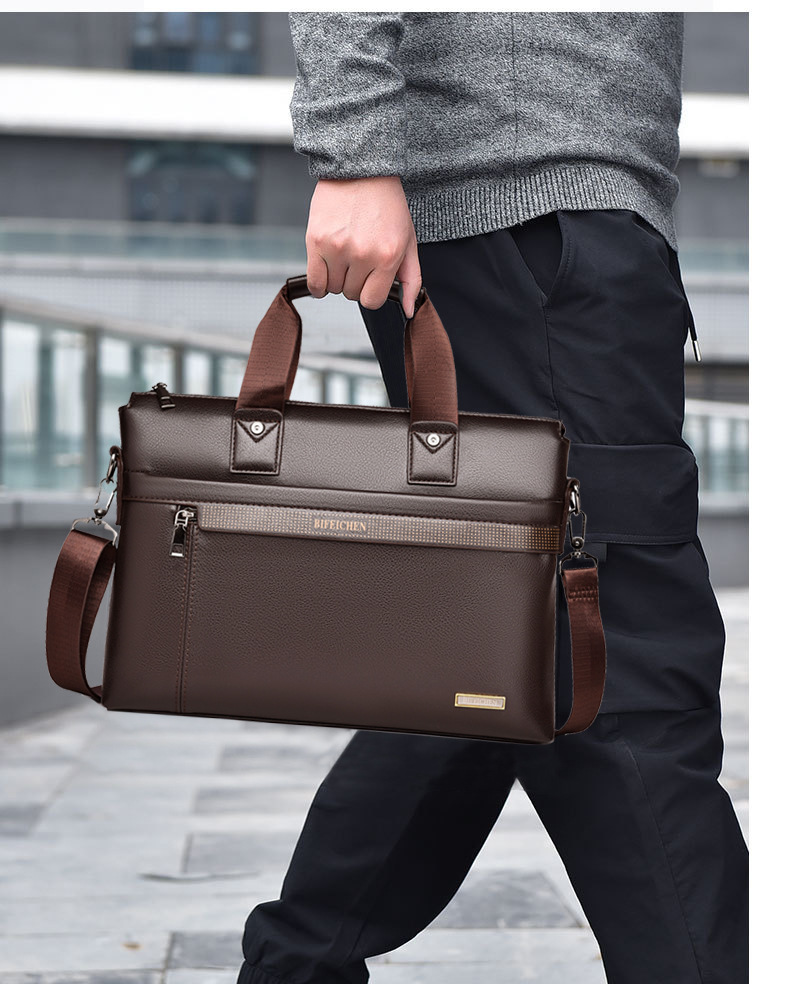 กระเป๋าเอกสารหนังแบรนด์หรูใหม่ - Leather Briefcase บทวิจารณ์และราคา