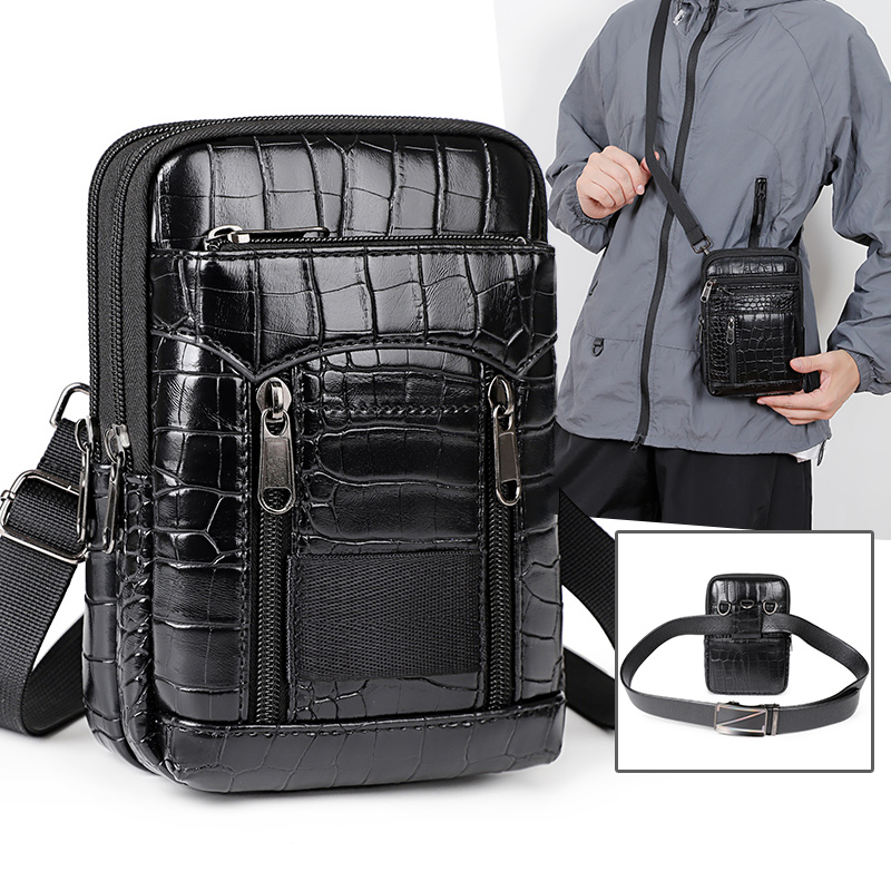 ผู้ชายสไตล์จระเข้พิมพ์กระเป๋าส - Leather Wallet Men บทวิจารณ์และราคา
