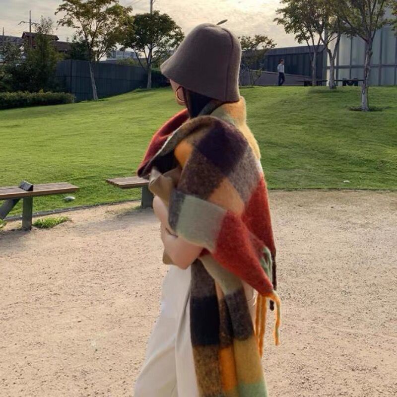 ใหม่หรูหราฤดูหนาวหนาผ้าพันคอผู - Cashmere Scarf บทวิจารณ์และราคา