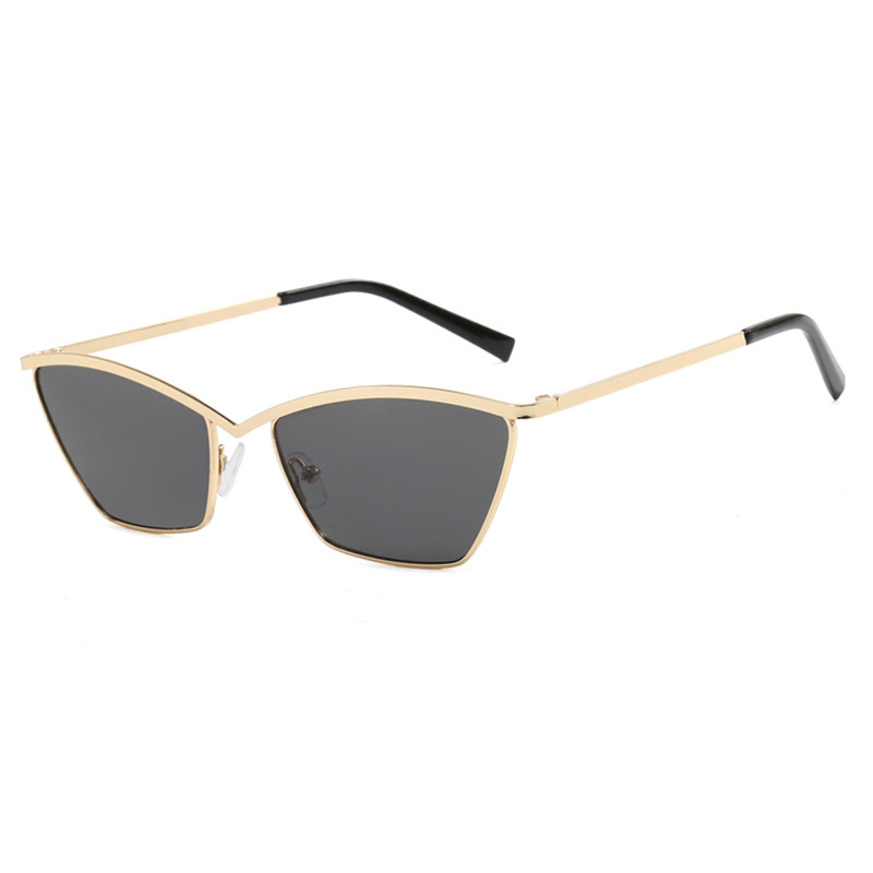 แว่นกันแดดแฟชั่นทรงแคทอายโลหะใ - Sunglasses Uv400 บทวิจารณ์และราคา
