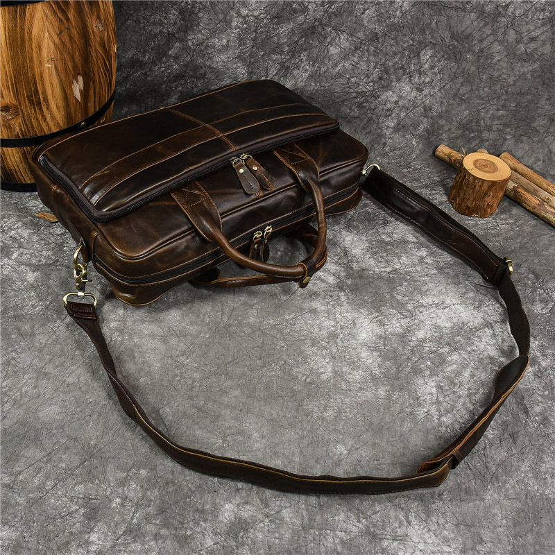 กระเป๋าถือหนังแท้หรูหราสำหรับผ - Leather Briefcase บทวิจารณ์และราคา