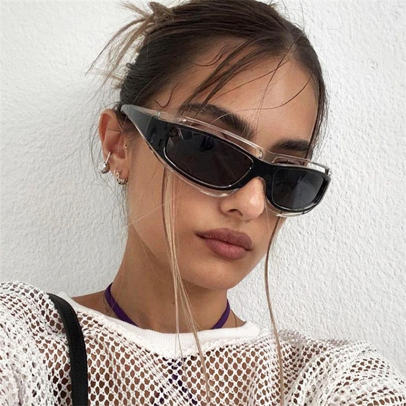แว่นตาทรงแคทอาย สไตล์พังก์ แว่ - Sunglasses Uv400 บทวิจารณ์และราคา