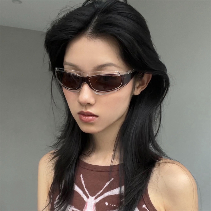 แว่นตาทรงแคทอาย สไตล์พังก์ แว่ - Sunglasses Uv400 บทวิจารณ์และราคา