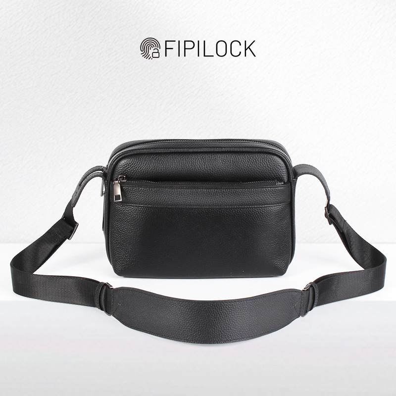 กระเป๋าล็อคลายนิ้วมือสำหรับผู้ - Leather Wallet Men บทวิจารณ์และราคา