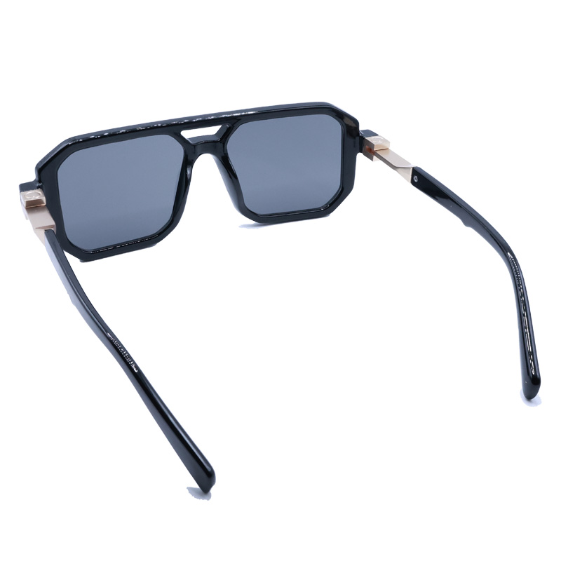 แว่นกันแดดทรงกล่องสีดำสไตล์เรโ - Sunglasses Uv400 บทวิจารณ์และราคา