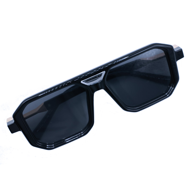 แว่นกันแดดทรงกล่องสีดำสไตล์เรโ - Sunglasses Uv400 บทวิจารณ์และราคา