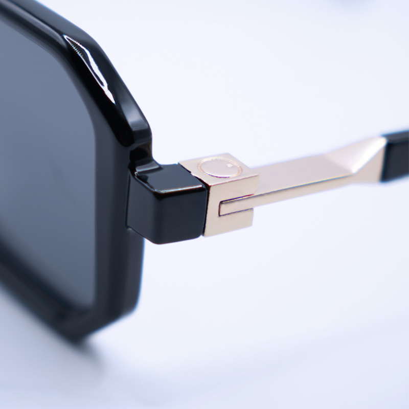 แว่นกันแดดทรงกล่องสีดำสไตล์เรโ - Sunglasses Uv400 บทวิจารณ์และราคา