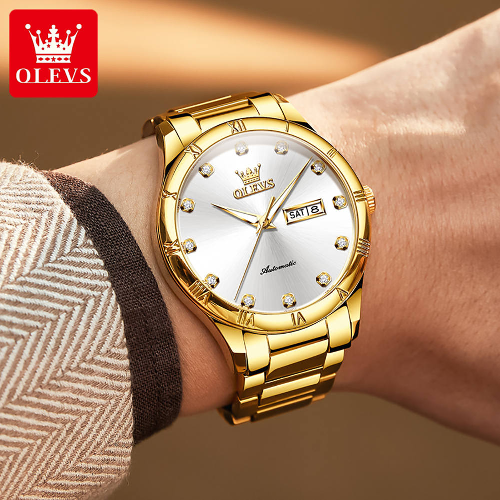 OLEVS นาฬิกาผู้ชายหรูหราสบายๆเ - Luxury Watch Men บทวิจารณ์และราคา