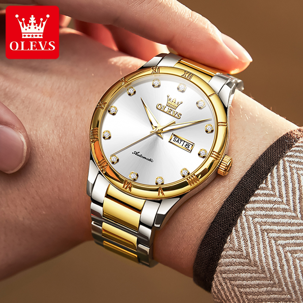 OLEVS นาฬิกาผู้ชายหรูหราสบายๆเ - Luxury Watch Men บทวิจารณ์และราคา