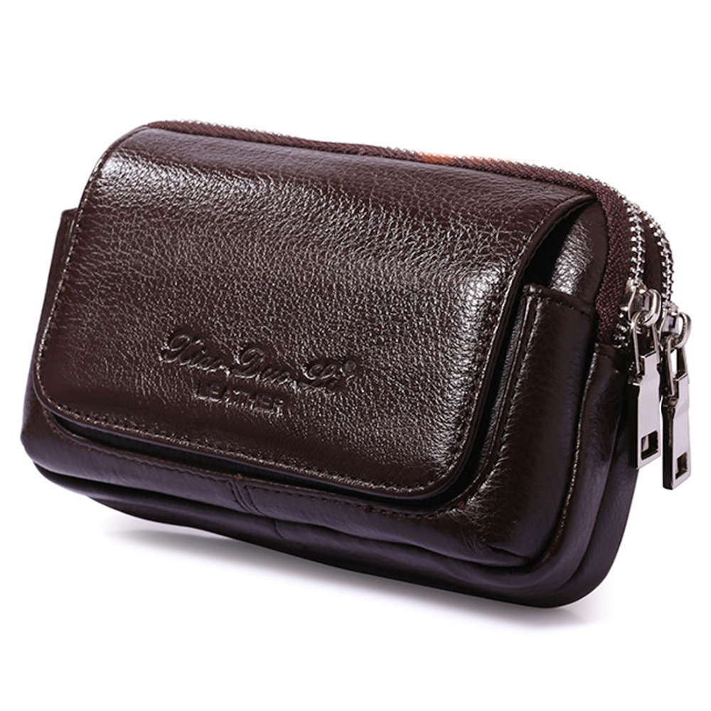 ผู้ชายหนังเอว Fanny Pack กระเป - Leather Wallet Men บทวิจารณ์และราคา