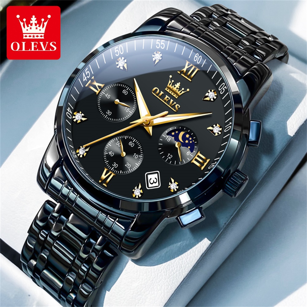 OLEVS นาฬิกาผู้ชายยอดนิยมสแตนเ - Luxury Watch Men บทวิจารณ์และราคา