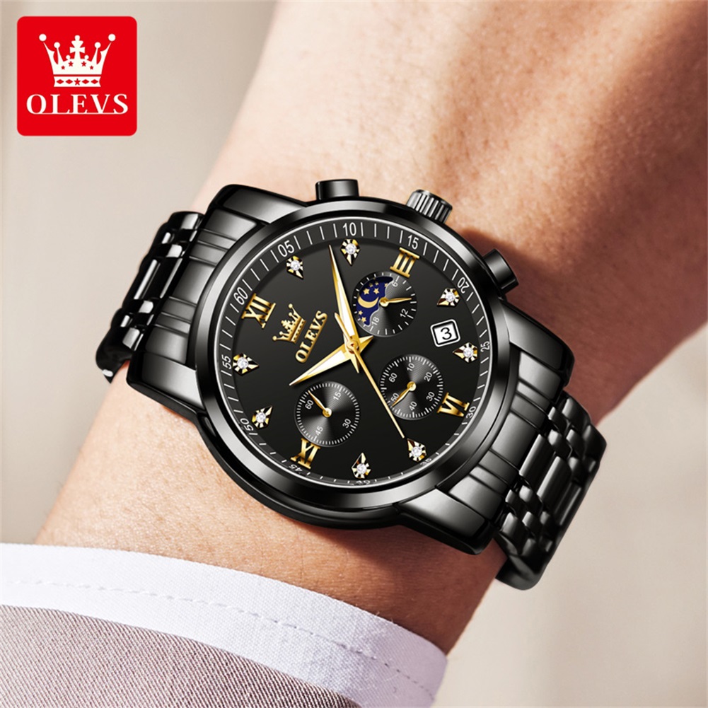 OLEVS นาฬิกาผู้ชายยอดนิยมสแตนเ - Luxury Watch Men บทวิจารณ์และราคา