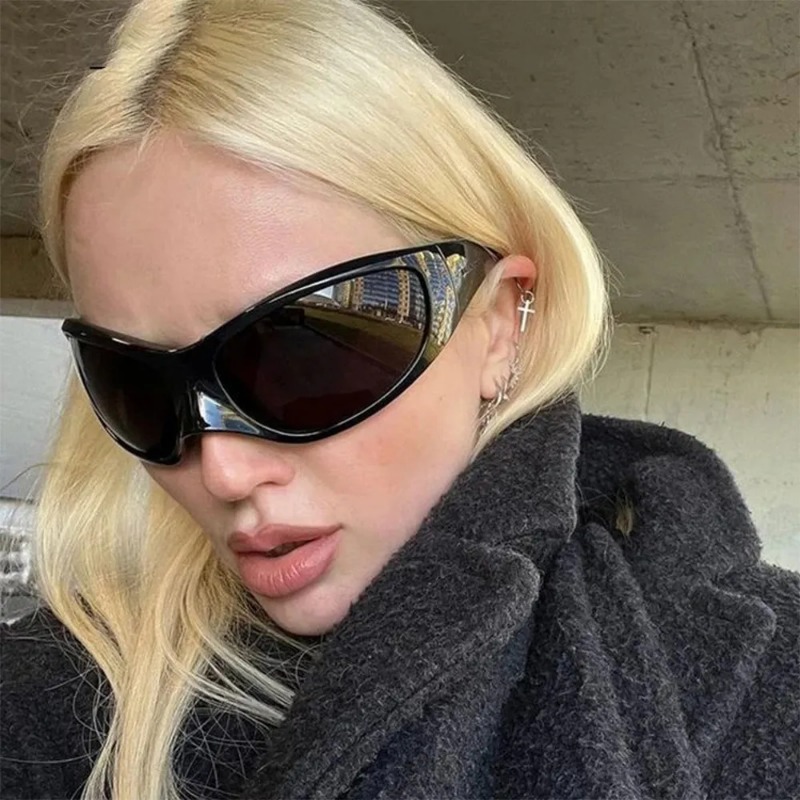 แว่นกันแดดสไตล์พังก์ Y2K รุ่นใ - Designer Sunglasses บทวิจารณ์และราคา