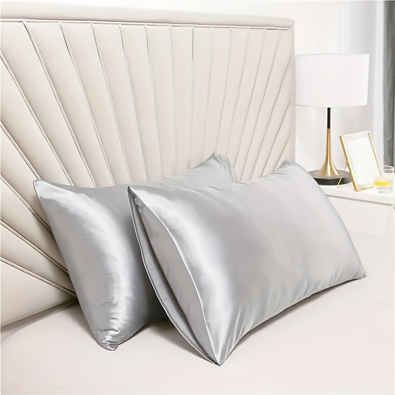 ชุดปลอกหมอนผ้าซาติน 2 ชิ้น ปลอ - Silk Pillowcase บทวิจารณ์และราคา