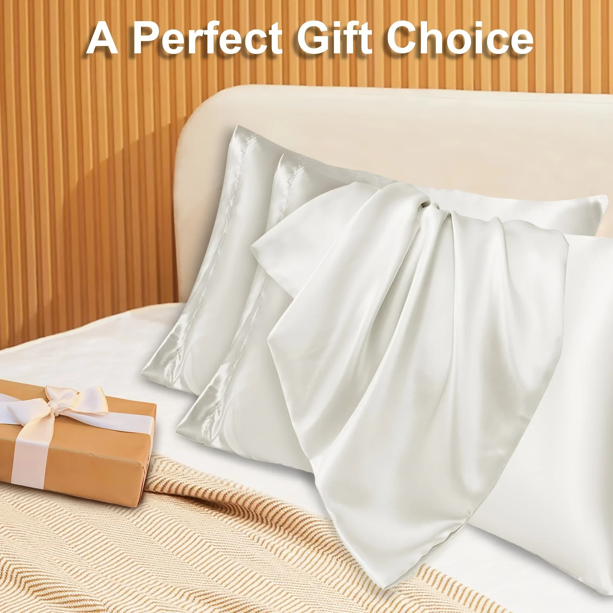 2 ชิ้นหรูหราซาตินซองจดหมายปลอก - Silk Pillowcase บทวิจารณ์และราคา