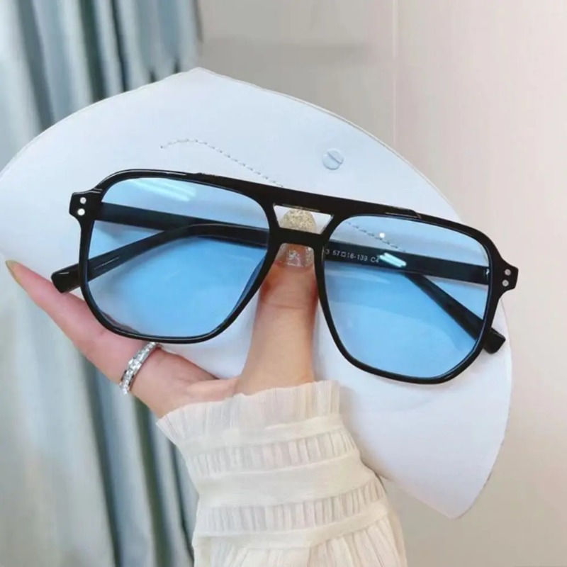 แว่นกันแดดกรอบสี่เหลี่ยม ป้องก - Sunglasses Uv400 บทวิจารณ์และราคา
