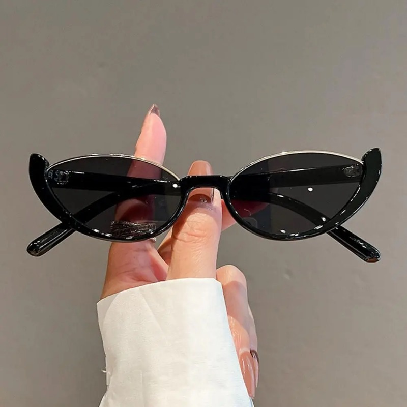 แว่นกันแดดทรงแคทอายขนาดเล็กสไต - Sunglasses Uv400 บทวิจารณ์และราคา