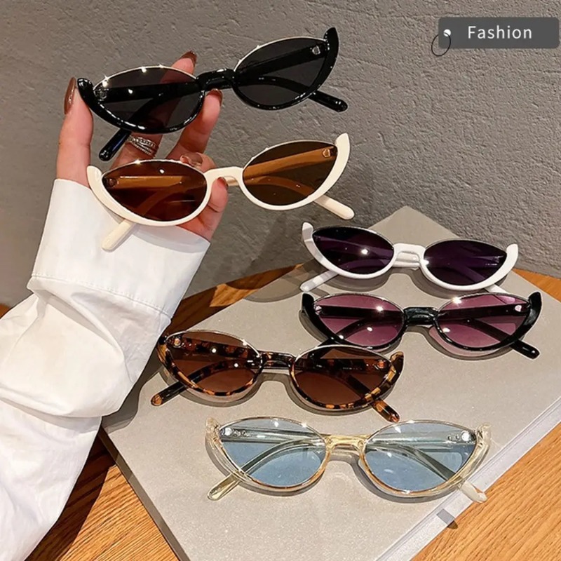 แว่นกันแดดทรงแคทอายขนาดเล็กสไต - Sunglasses Uv400 บทวิจารณ์และราคา